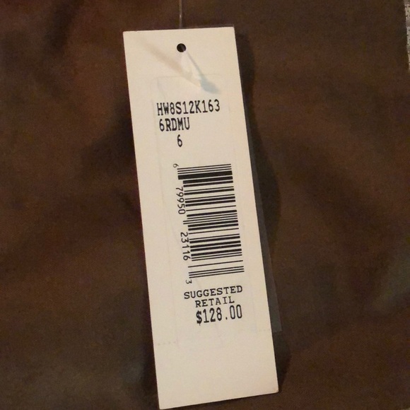 NWT Sharagano off shoulder floral dress with belt - Picture 7 of 8